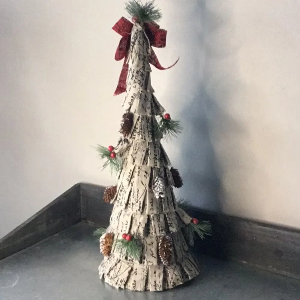 Shabby style Xmas tree cone Christmas decor decoration pine cone fir 21